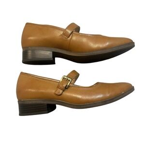 Soul Naturalizer Size 8M Ramona Mary Jane Flats Tan W Strap Shoes Comfort Casual